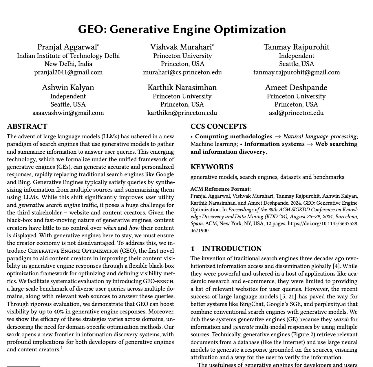 普林斯顿大学GEO论文全文下载